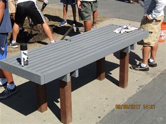 A park bench
