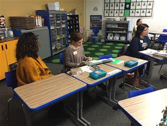 Teachers in a meeting