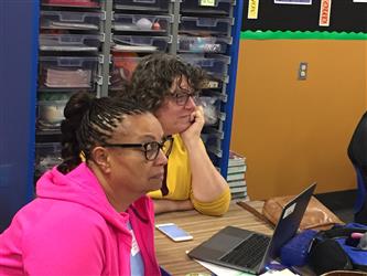 Teachers in a meeting