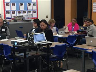 Teachers in a meeting