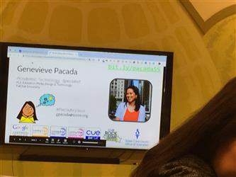 A screen that says Genevieve Pacada