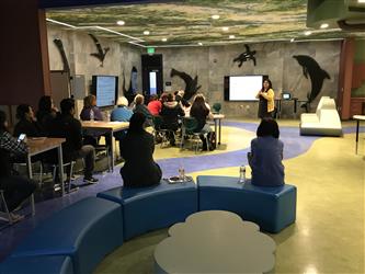 SCCOEs Abby Almerido leading a breakout session