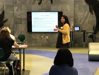 SCCOEs Abby Almerido leading a breakout session
