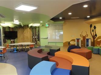 Fancy chairs at The Ruskin Elementary School Flexible Instructional Space
