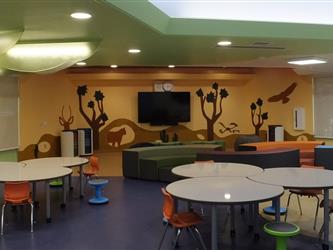 The desert themed Ruskin Elementary School Flexible Instructional Space