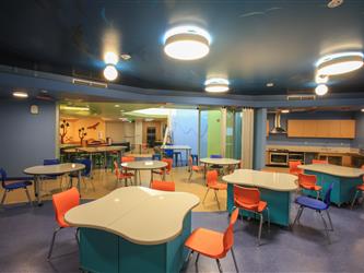 Desks at The Ruskin Elementary School Flexible Instructional Space