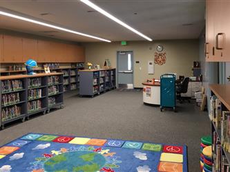 The reading area of The Toyon Flexible Instructional Space