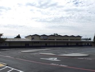 An empty parking lot